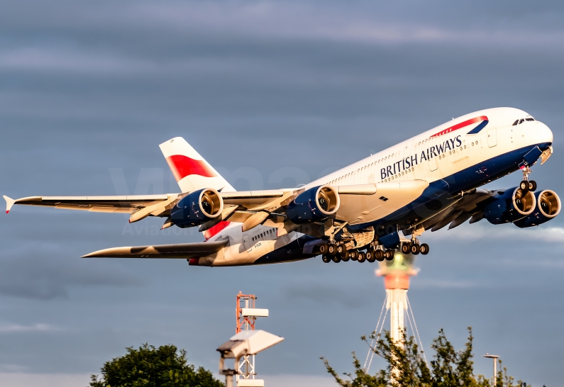 British Airways Airbus A380-841 G-XLEK