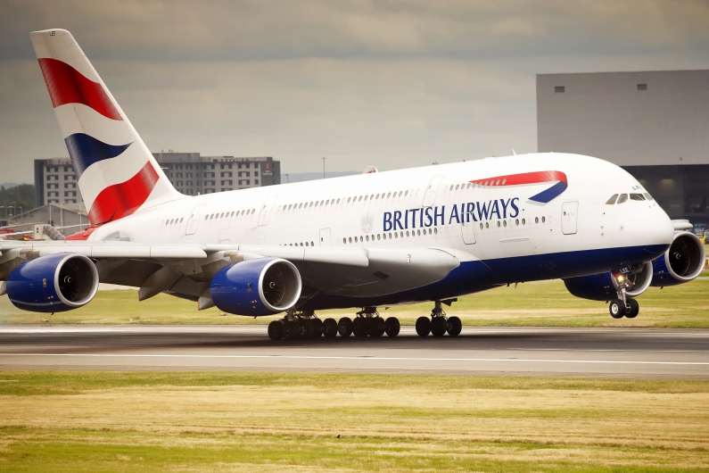 British Airways Airbus A380-841 G-XLEE