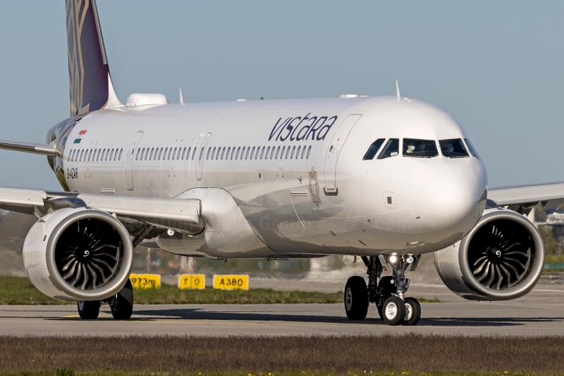 VT-TVA prior to delivery at the Airbus Hamburg Finkenwerder facility. Image © v1images.com/Dirk Grothe