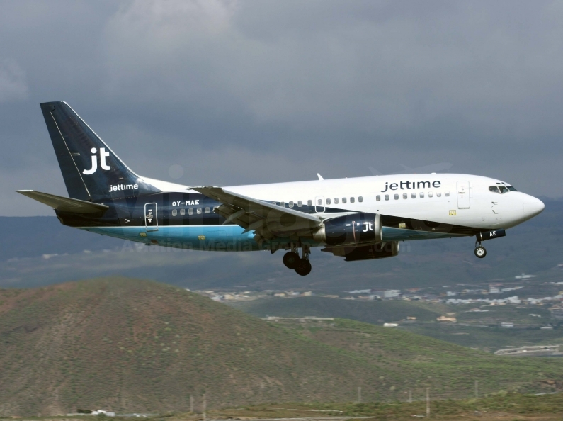 Jettime Boeing 737-5L9 OY-MAE