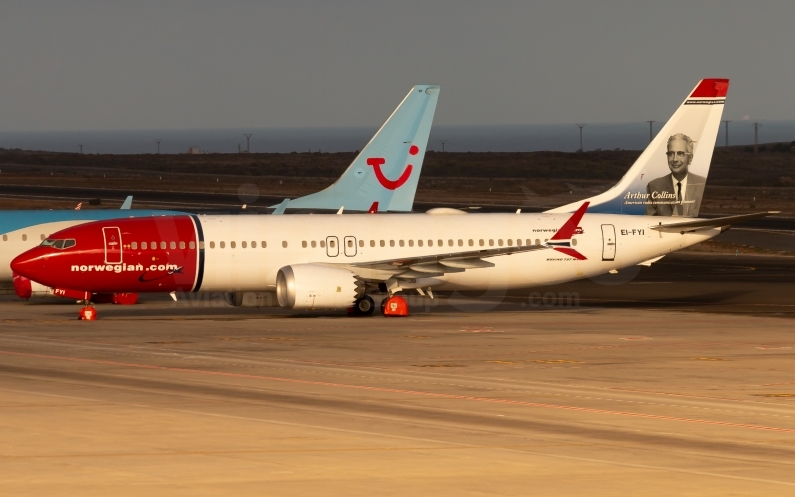 Norwegian Air Sweden Boeing 737-8 MAX EI-FYI