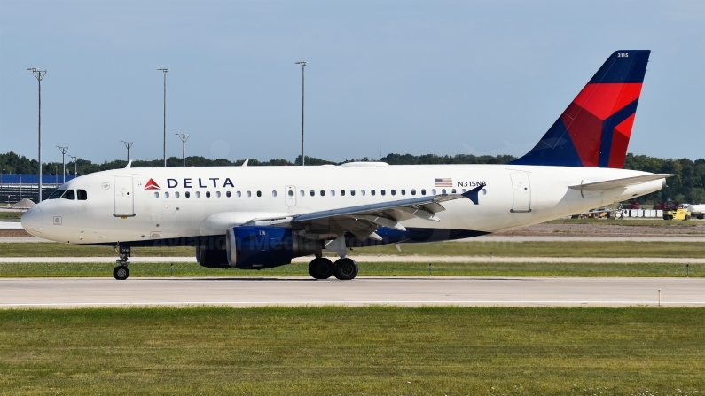 Delta Air Lines Airbus A319-114 N315NB