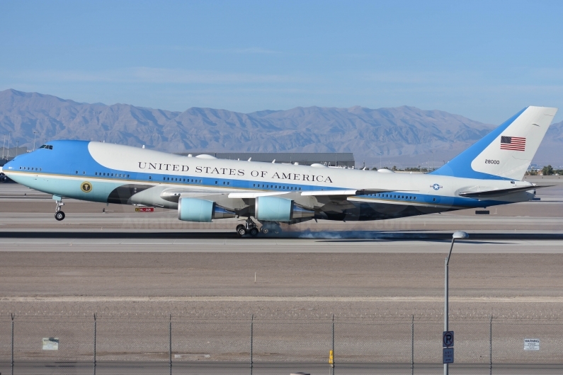 USAF United States Air Force Boeing 747-2G4B (VC-25A) 82-8000