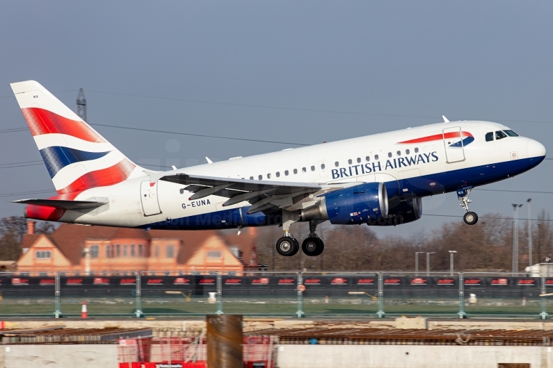 British Airways Airbus A318-112 G-EUNA