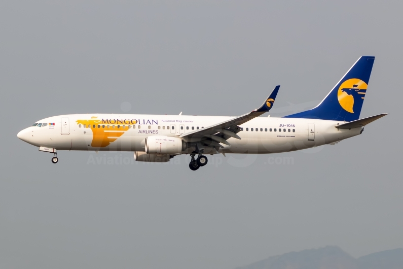 MIAT - Mongolian Airlines Boeing 737-8SH(WL) JU-1015