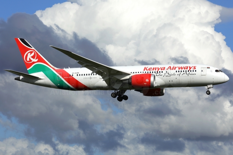 Kenya Airways Boeing 787-8 Dreamliner 5Y-KZD