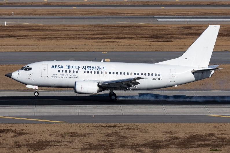 Paramount Aerospace Systems Boeing 737-55S ZS-TFJ