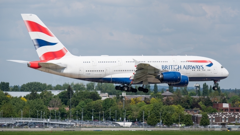 British Airways Airbus A380-841 G-XLEK