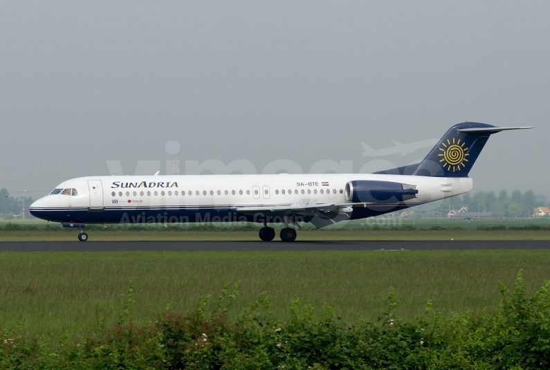 SunAdria Airlines Fokker 100 (F28 Mark 0100) 9A-BTE